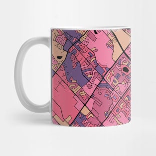 Brampton Map Pattern in Purple & Pink Mug